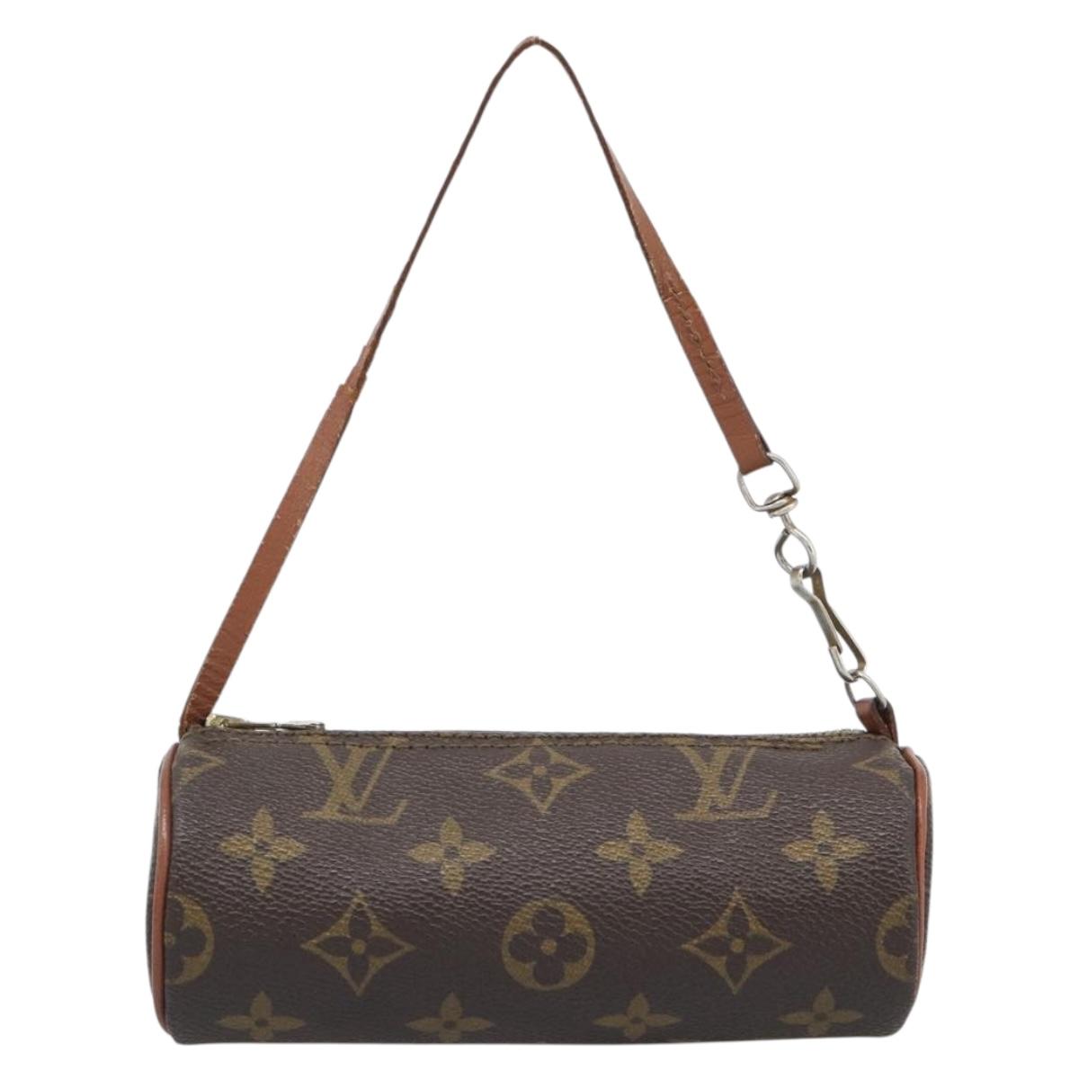 LOUIS VUITTON Monogram Papillon Pouch LV Auth 190286