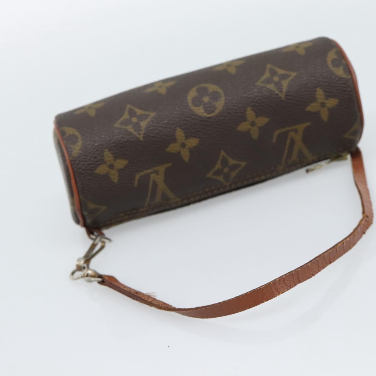 LOUIS VUITTON Monogram Papillon Pouch LV Auth 190286