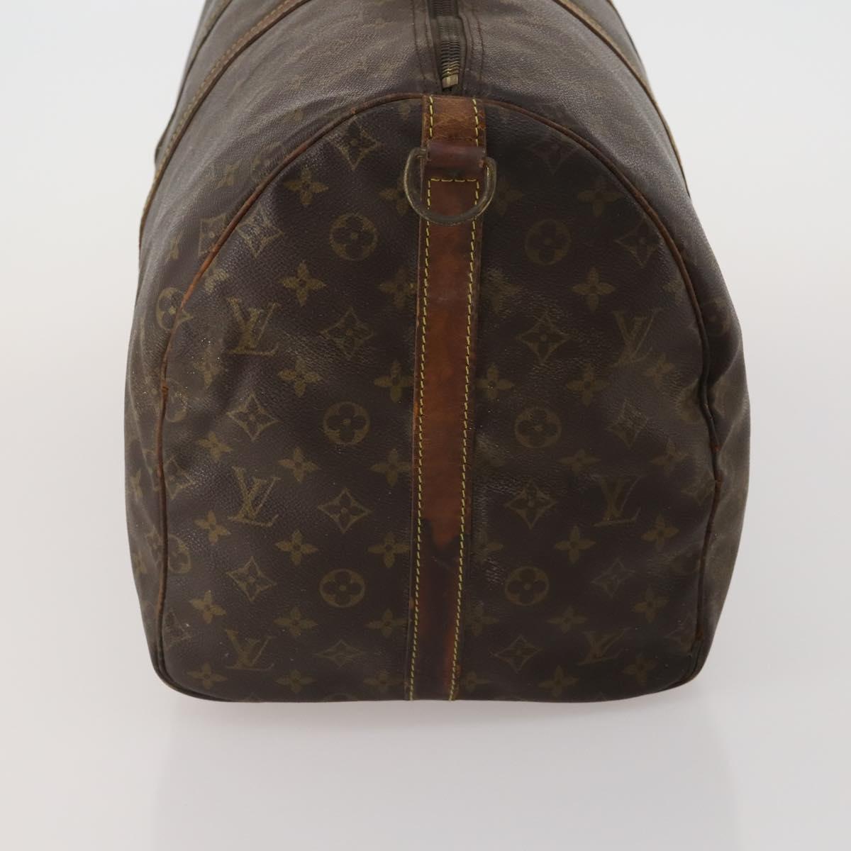 LOUIS VUITTON Monogram Keepall Bandouliere 55 Boston Bag M41414 LV Auth 190288