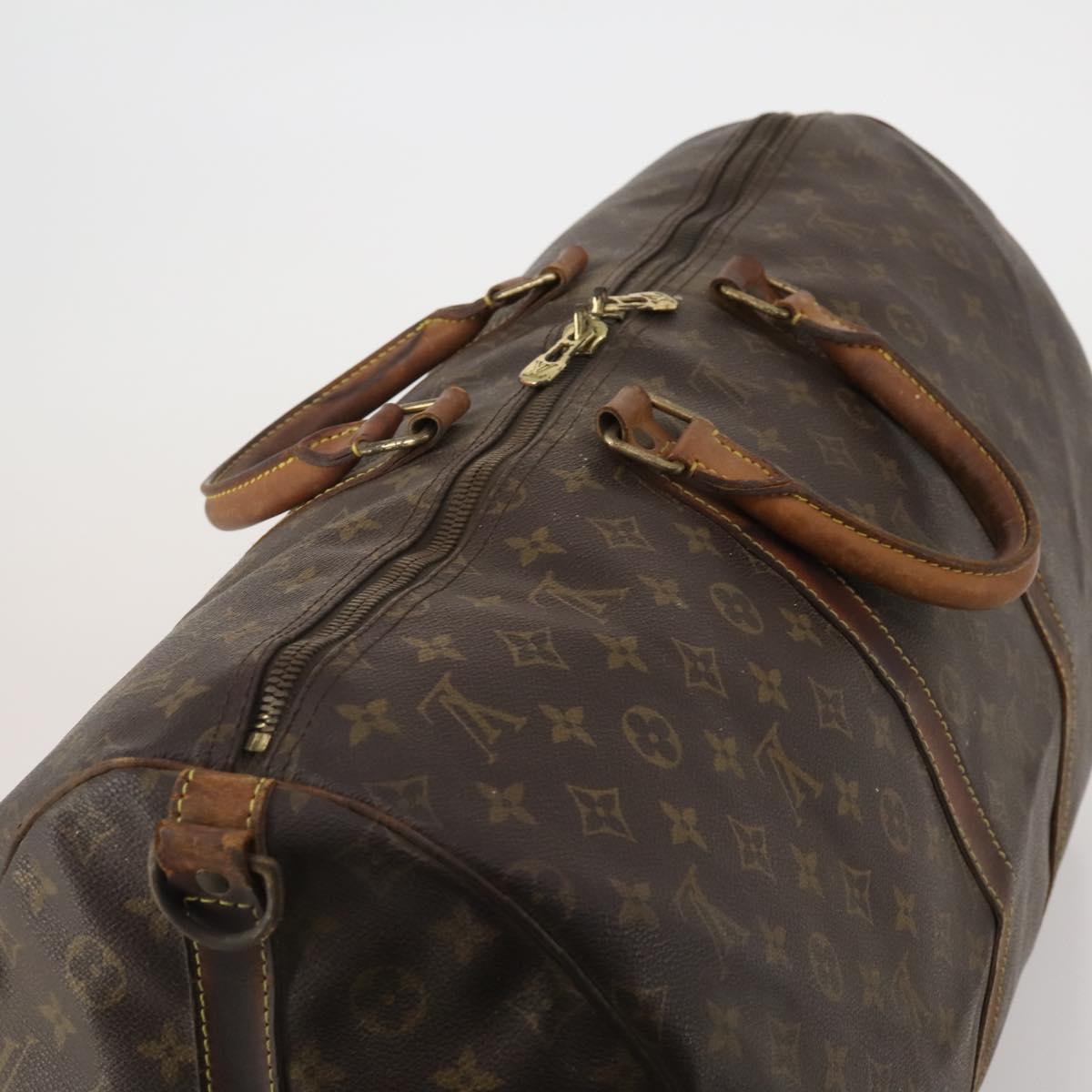 LOUIS VUITTON Monogram Keepall Bandouliere 55 Boston Bag M41414 LV Auth 190288
