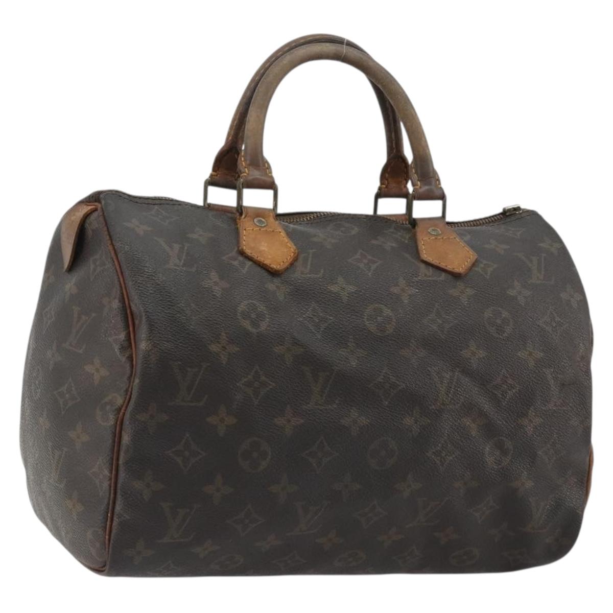 LOUIS VUITTON Monogram Speedy 30 Hand Bag M41526 LV Auth 190289