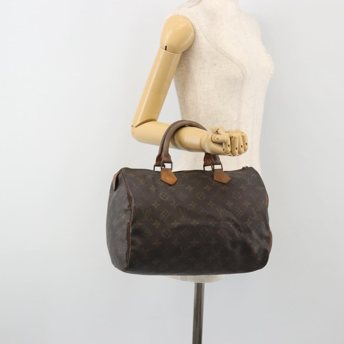 LOUIS VUITTON Monogram Speedy 30 Hand Bag M41526 LV Auth 190289