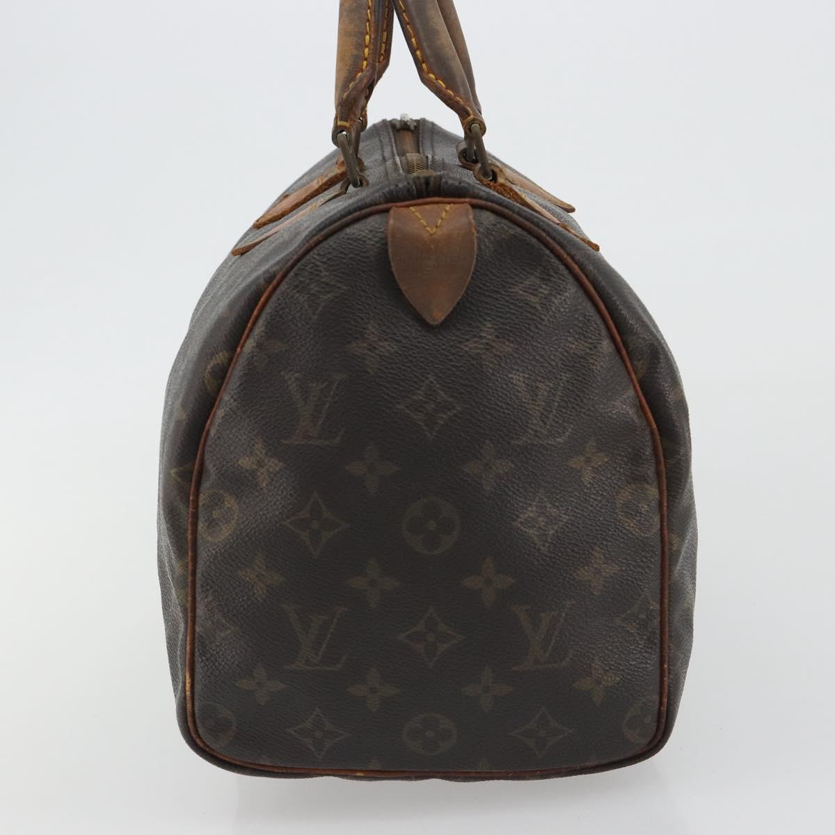 LOUIS VUITTON Monogram Speedy 30 Hand Bag M41526 LV Auth 190289