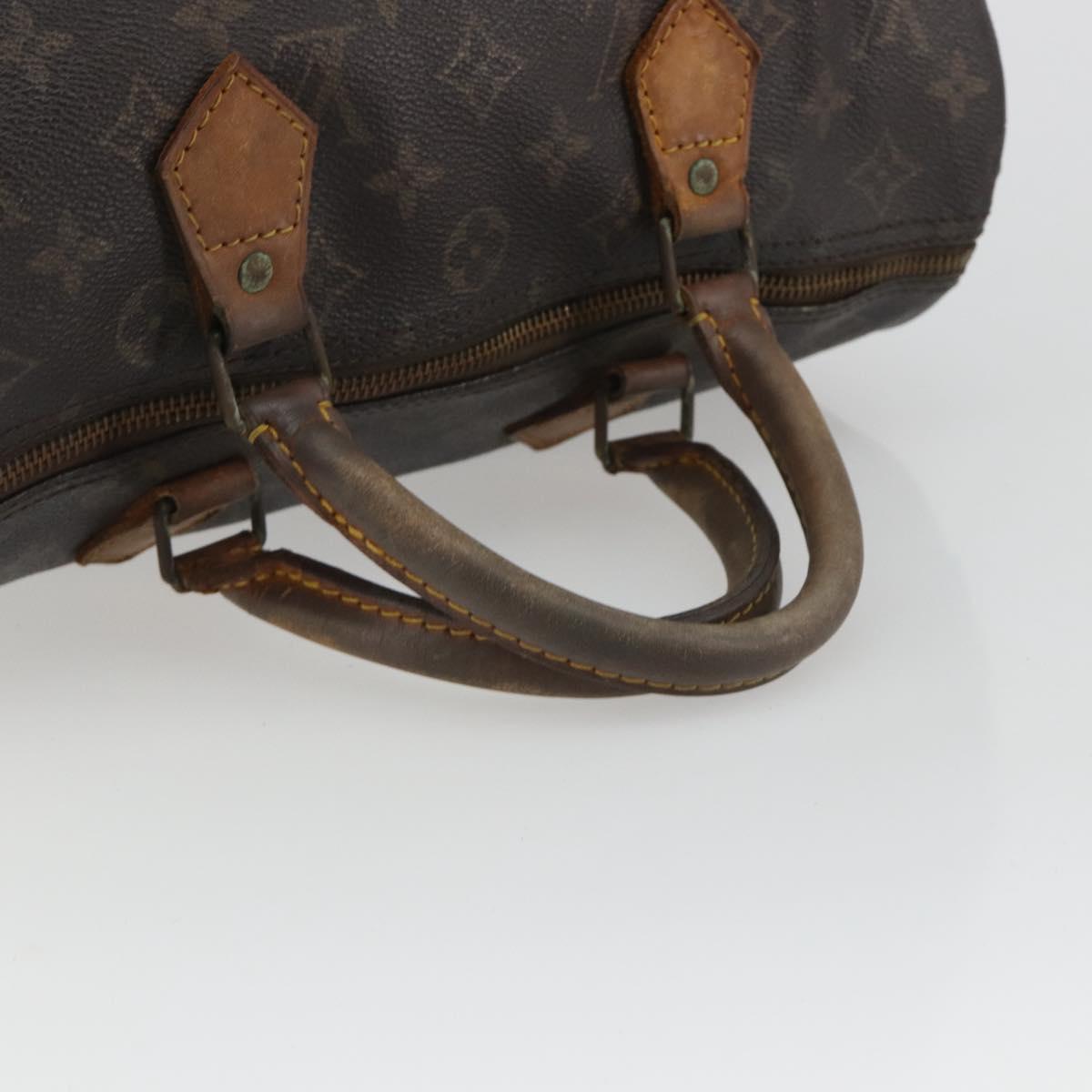 LOUIS VUITTON Monogram Speedy 30 Hand Bag M41526 LV Auth 190289