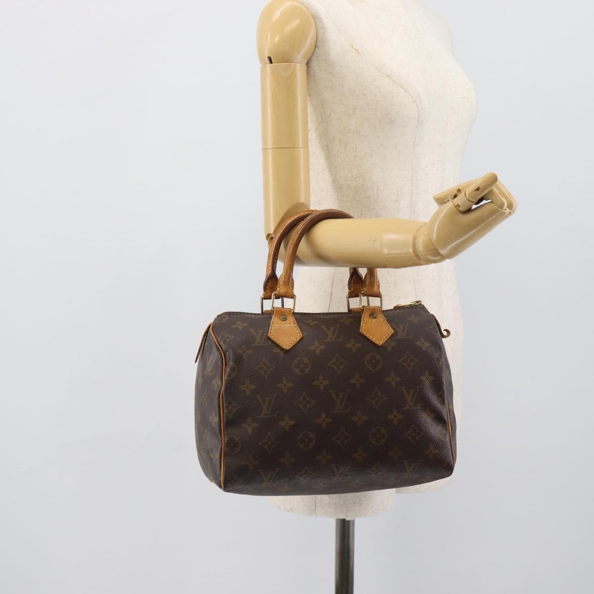 LOUIS VUITTON Monogram Speedy 25 Hand Bag M41528 LV Auth 190291