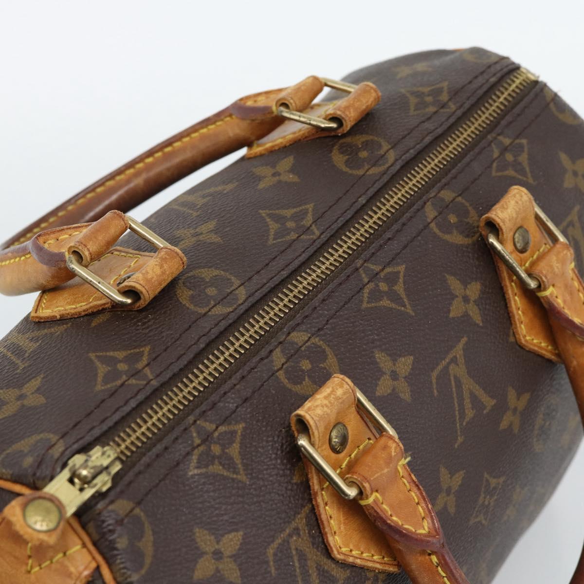 LOUIS VUITTON Monogram Speedy 25 Hand Bag M41528 LV Auth 190291