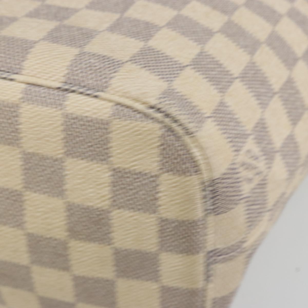 LOUIS VUITTON Damier Azur Neverfull PM Tote Bag N41362 LV Auth 190292
