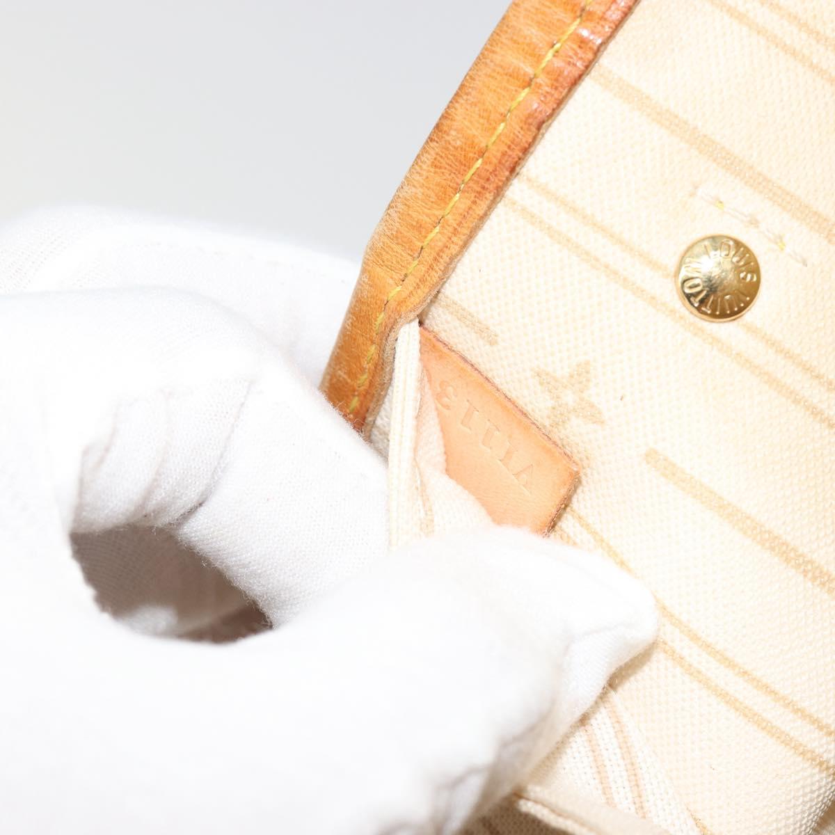 LOUIS VUITTON Damier Azur Neverfull PM Tote Bag N41362 LV Auth 190292