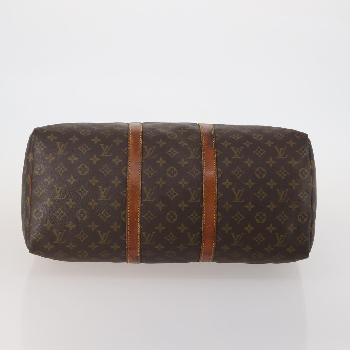 LOUIS VUITTON Monogram Keepall 50 Boston Bag M41426 LV Auth 190303