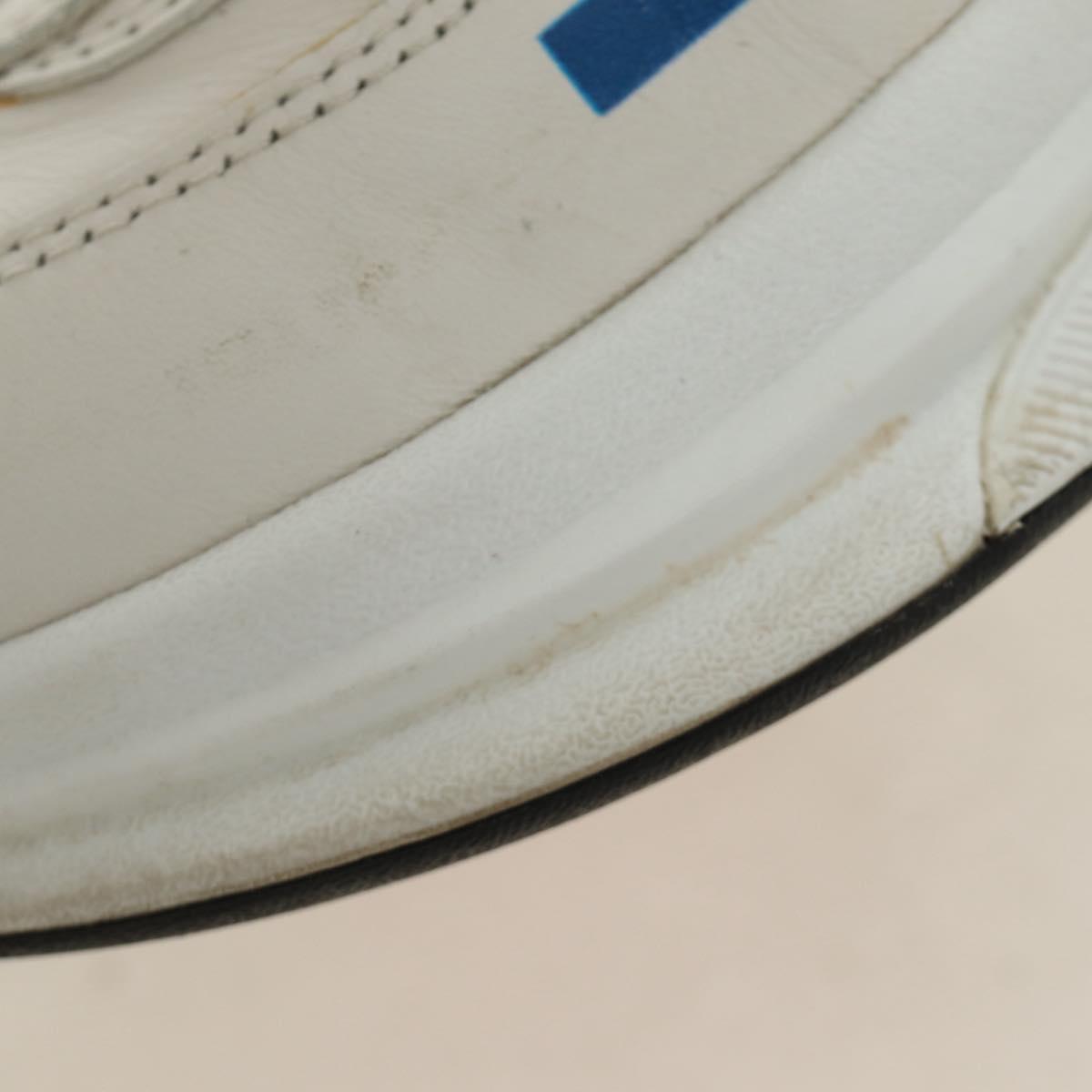 GUCCI Gucci Run Sneakers Leather White Auth 190306M