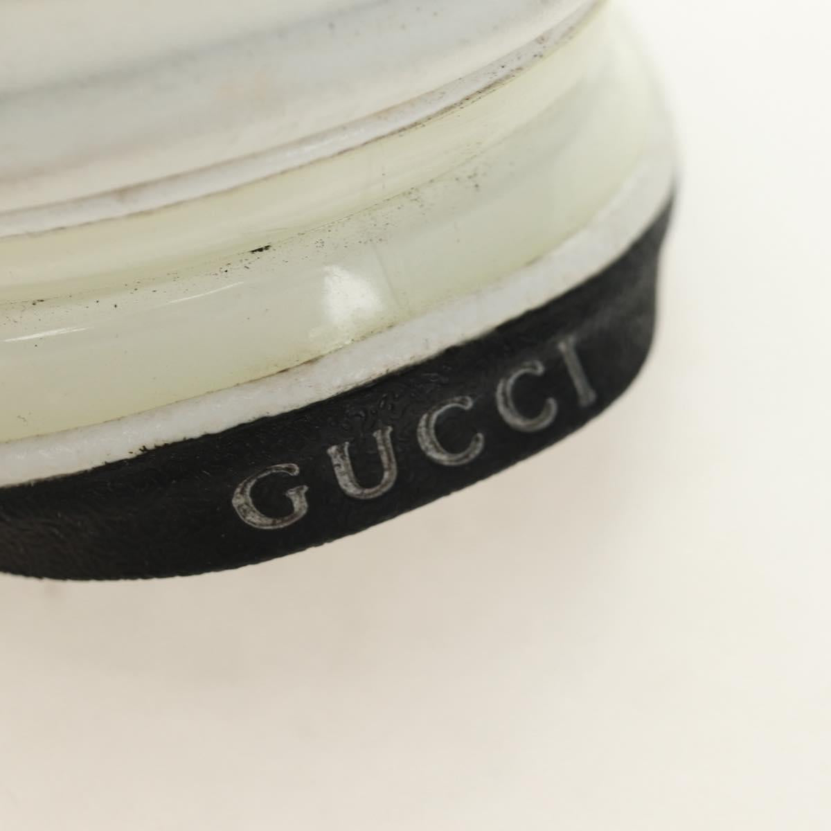 GUCCI Gucci Run Sneakers Leather White Auth 190306M