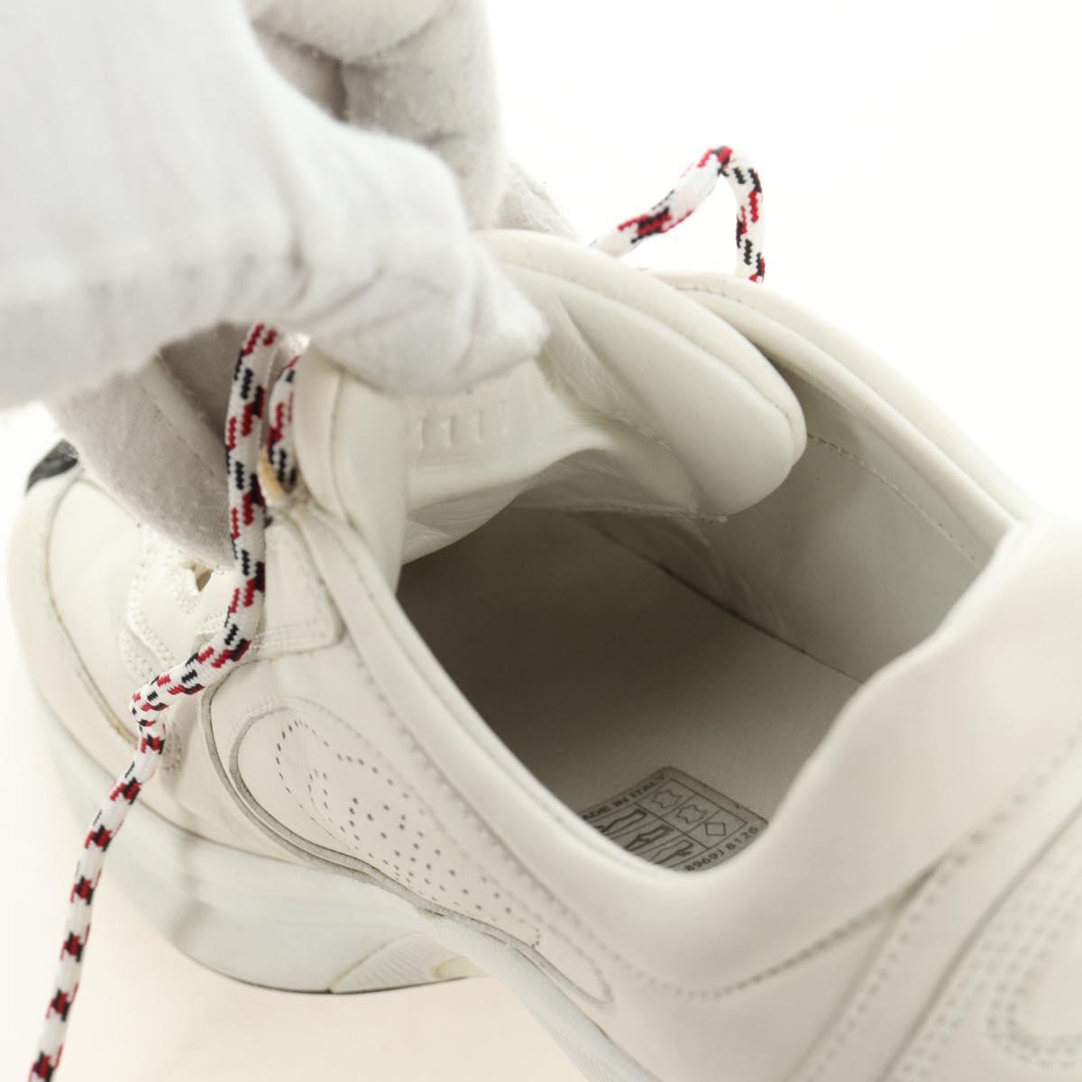 GUCCI Gucci Run Sneakers Leather White Auth 190306M