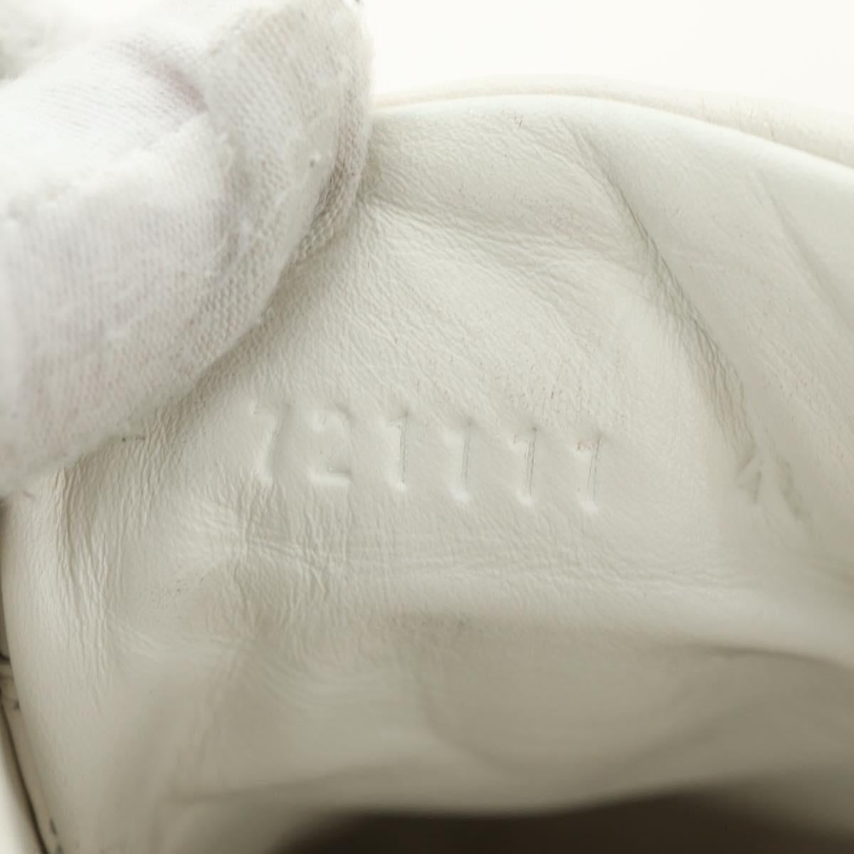 GUCCI Gucci Run Sneakers Leather White Auth 190306M