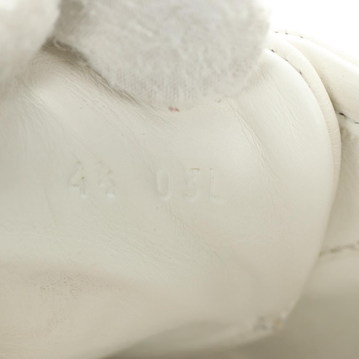 GUCCI Gucci Run Sneakers Leather White Auth 190306M