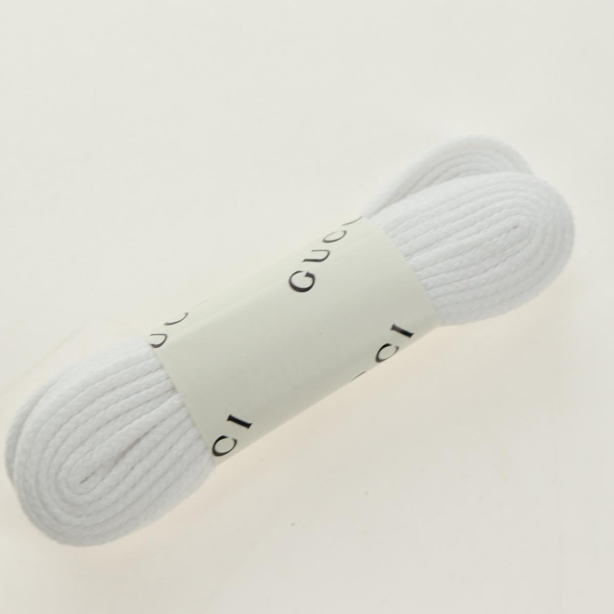 GUCCI Gucci Run Sneakers Leather White Auth 190306M