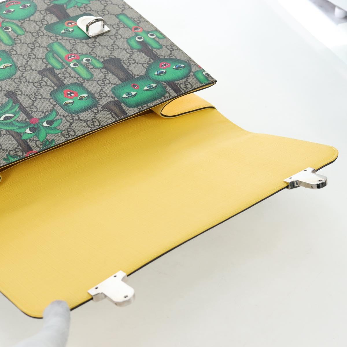GUCCI GG Supreme Children's Sherry Line Backpack PVC Beige 410791 Auth 190338SAM