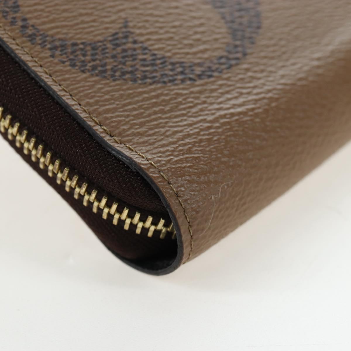 LOUIS VUITTON Monogram Giant Reverse Zippy Long Wallet M69353 LV Auth 190341M