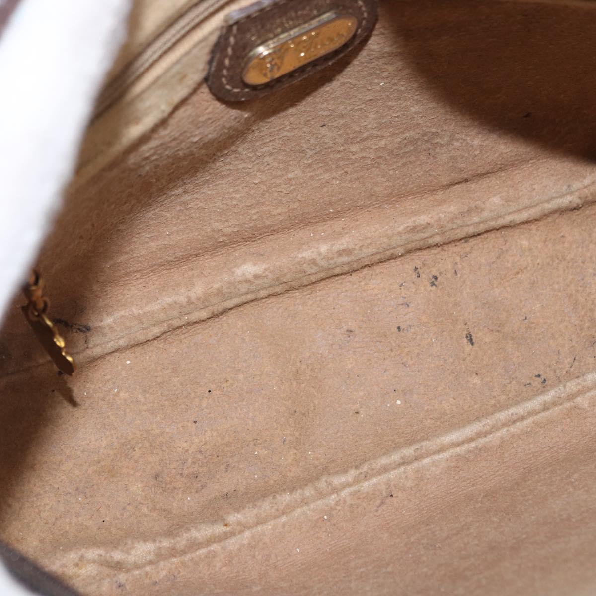GUCCI GG Supreme Shoulder Bag PVC Beige Gold 001 067 1283 Auth 190345
