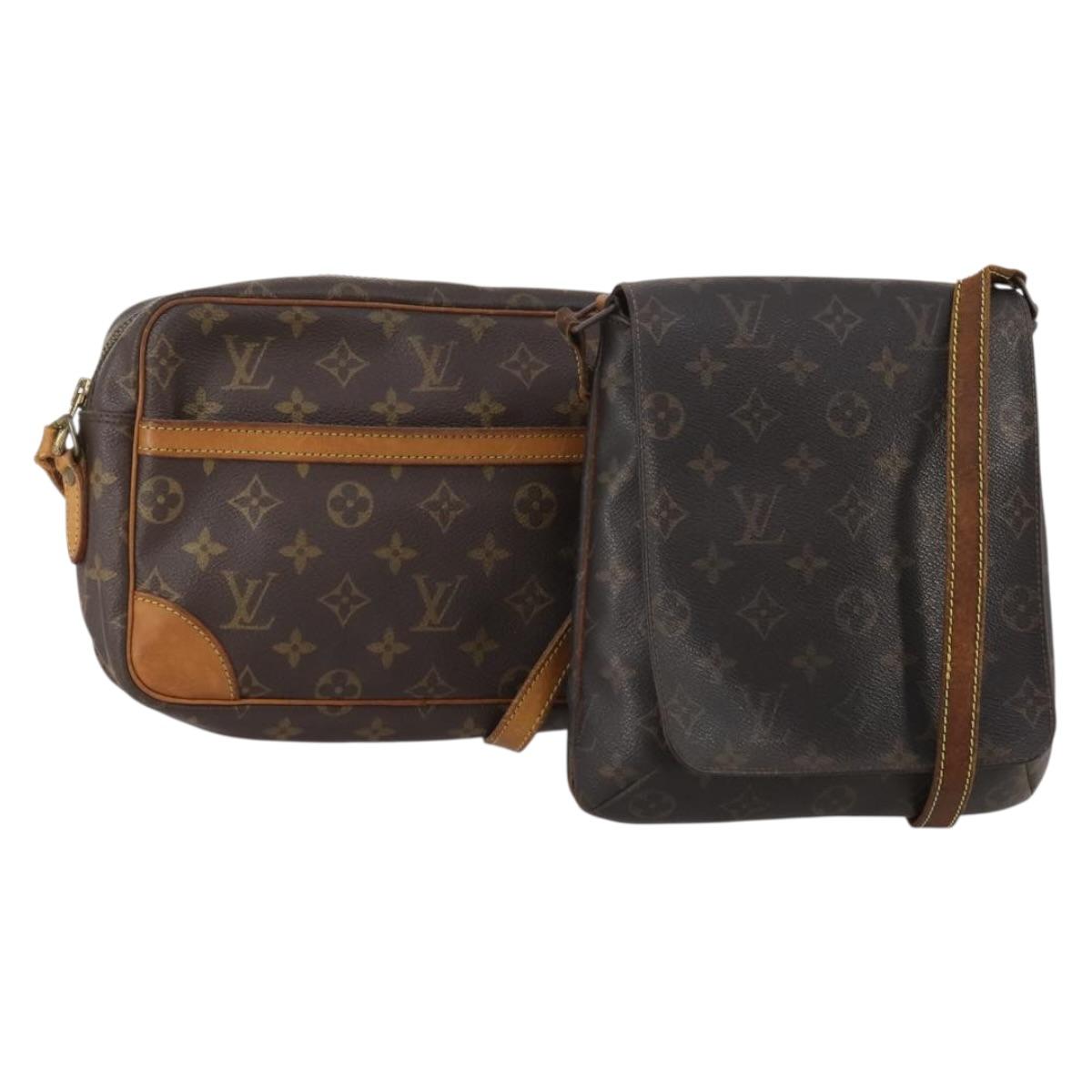LOUIS VUITTON Monogram Shoulder Bag 2 Set LV Auth 190371