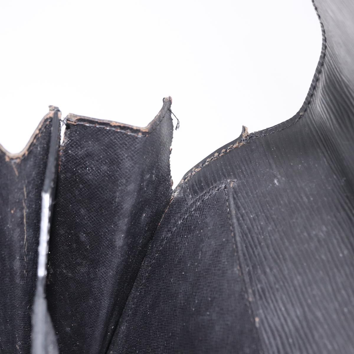 LOUIS VUITTON Epi Serviette Conseiller Business Bag Black M54422 LV Auth 190381