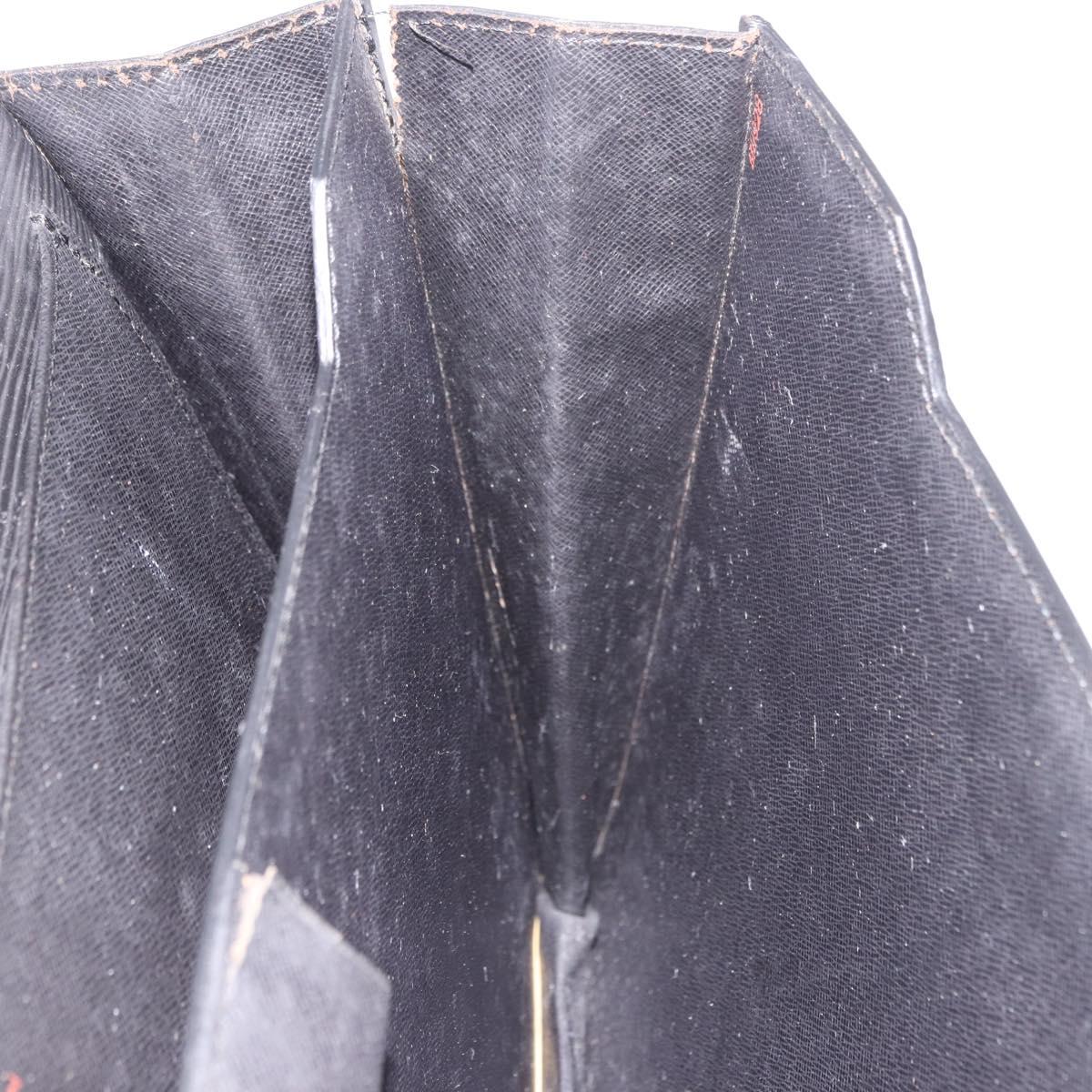 LOUIS VUITTON Epi Serviette Conseiller Business Bag Black M54422 LV Auth 190381