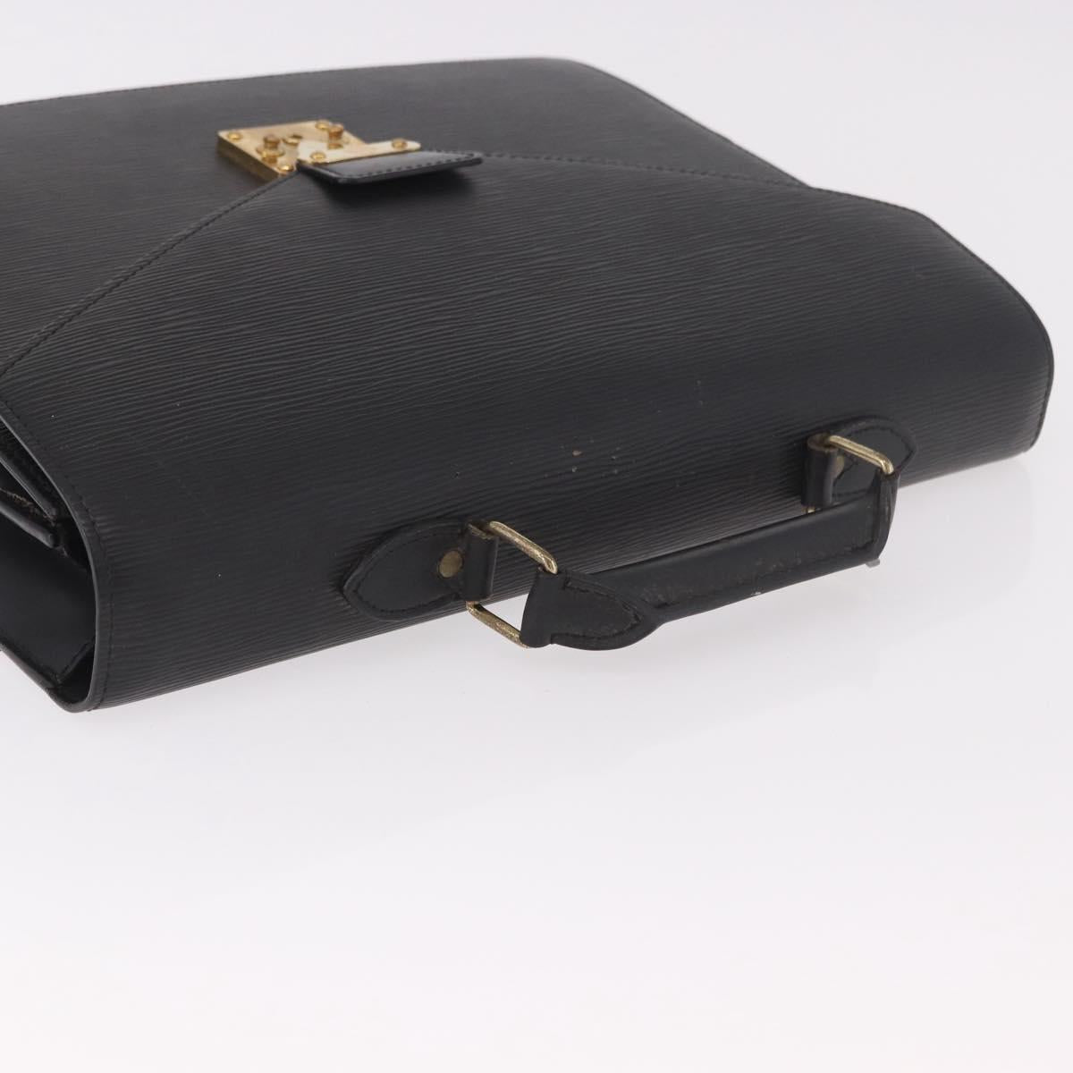 LOUIS VUITTON Epi Serviette Conseiller Business Bag Black M54422 LV Auth 190381