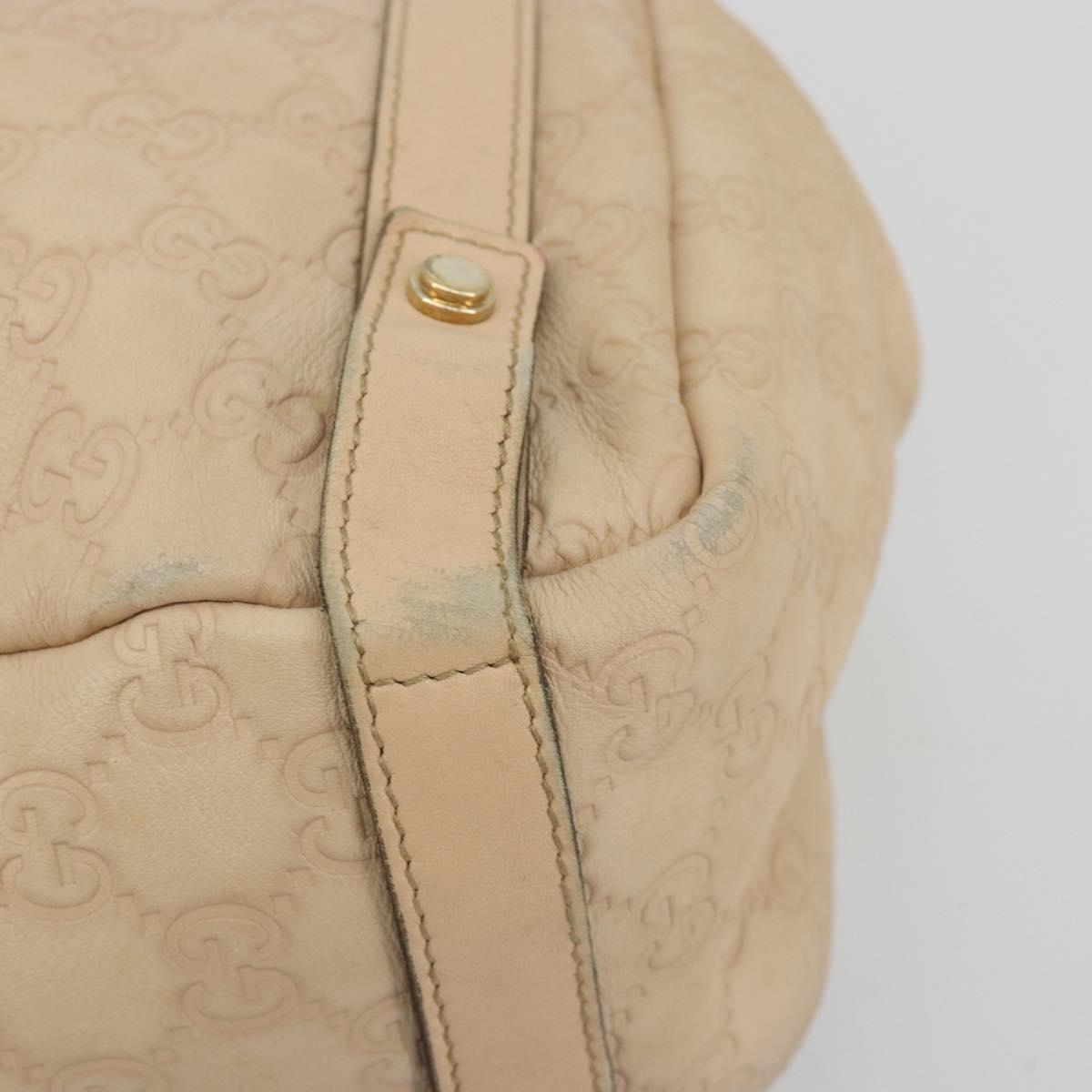GUCCI GG Canvas Guccissima Abbey Tote Bag Beige Gold 130736 Auth 190383
