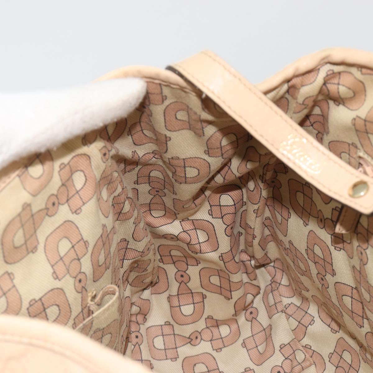 GUCCI GG Canvas Guccissima Abbey Tote Bag Beige Gold 130736 Auth 190383