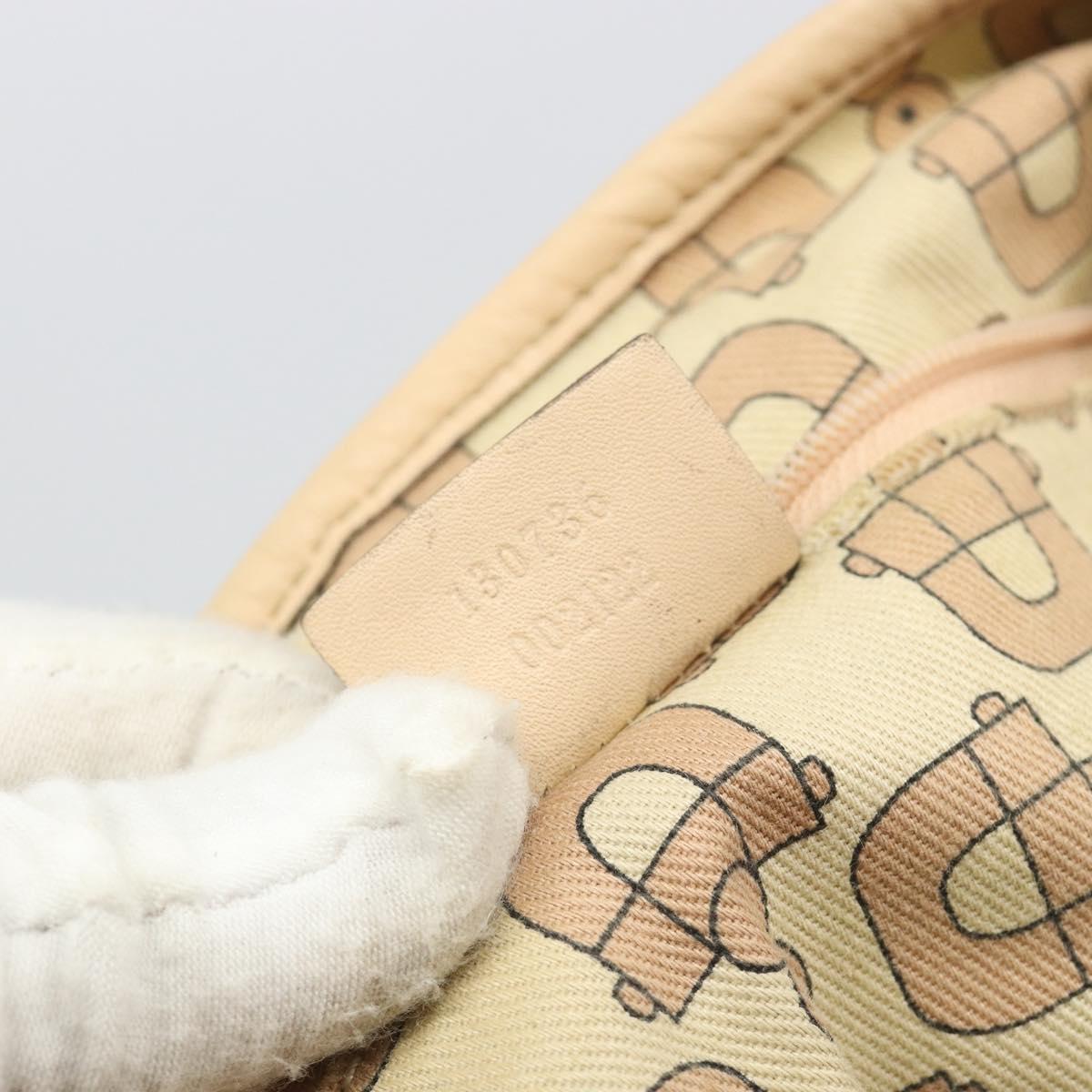 GUCCI GG Canvas Guccissima Abbey Tote Bag Beige Gold 130736 Auth 190383