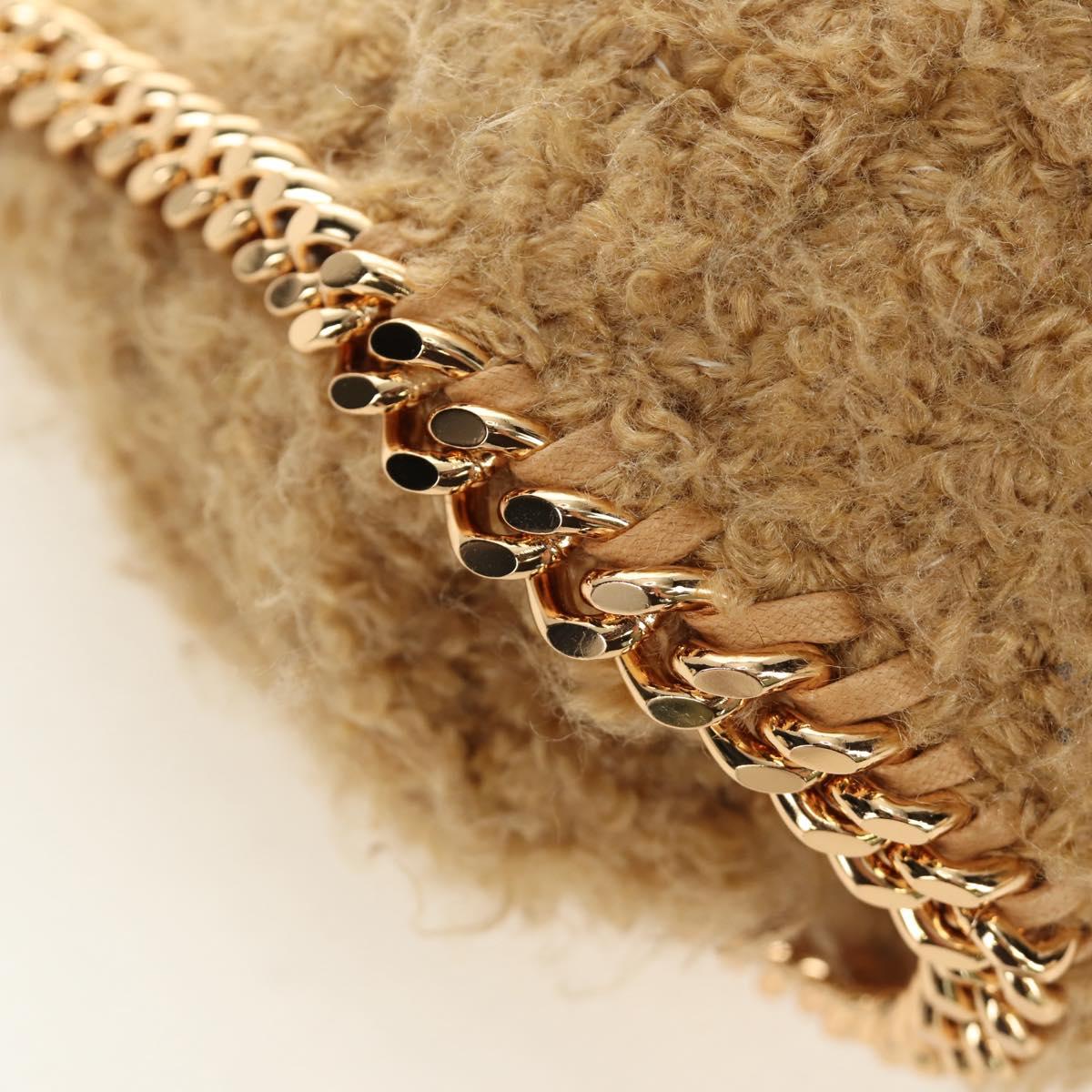 Stella MacCartney Chain Falabella Shoulder Bag Bore 2way Brown Gold Auth 190391V
