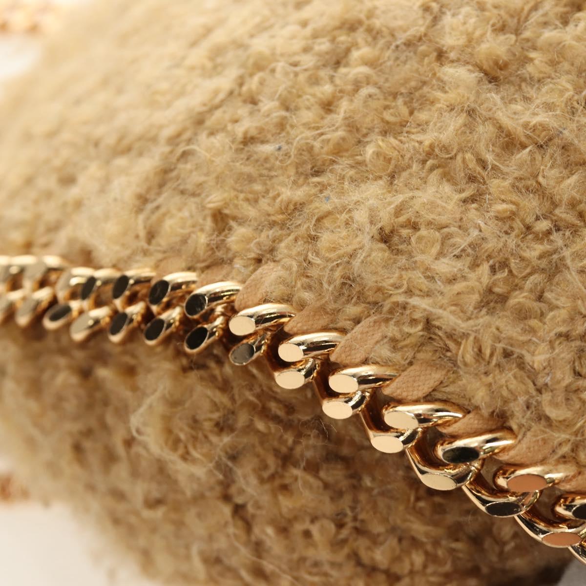 Stella MacCartney Chain Falabella Shoulder Bag Bore 2way Brown Gold Auth 190391V