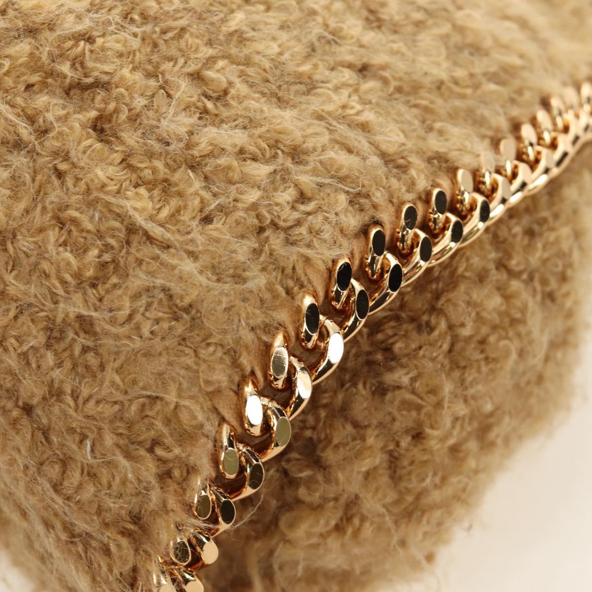 Stella MacCartney Chain Falabella Shoulder Bag Bore 2way Brown Gold Auth 190391V