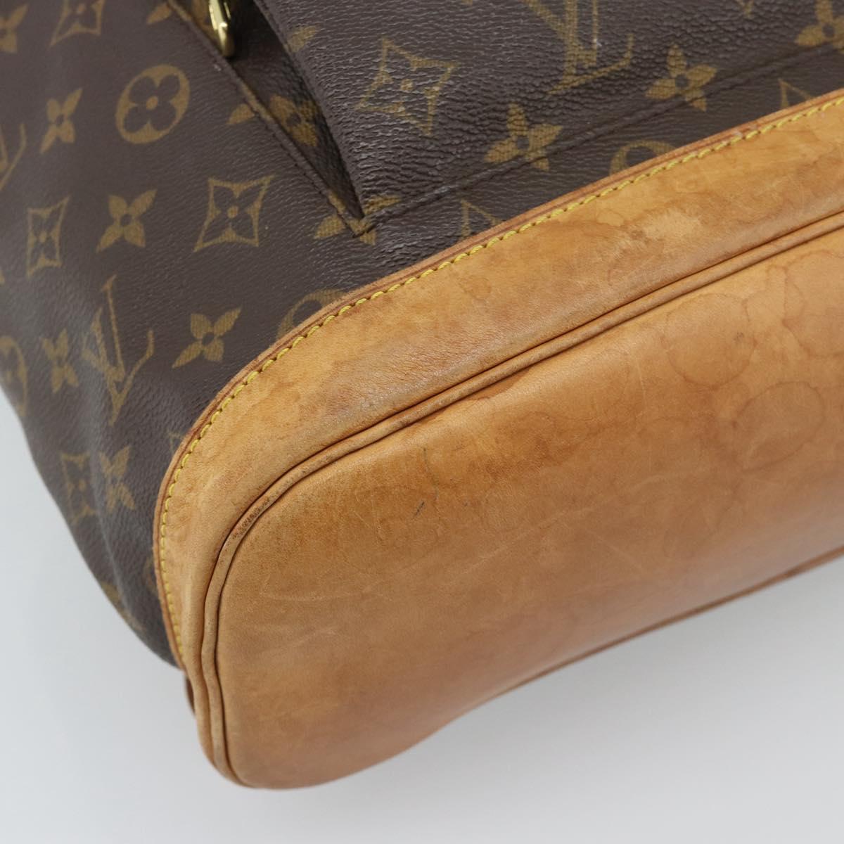 LOUIS VUITTON Monogram Montsouris GM Backpack M51135 LV Auth 190396