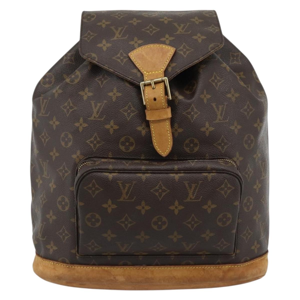 LOUIS VUITTON Monogram Montsouris GM Backpack M51135 LV Auth 190396