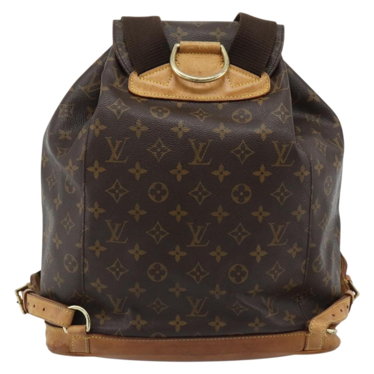 LOUIS VUITTON Monogram Montsouris GM Backpack M51135 LV Auth 190396