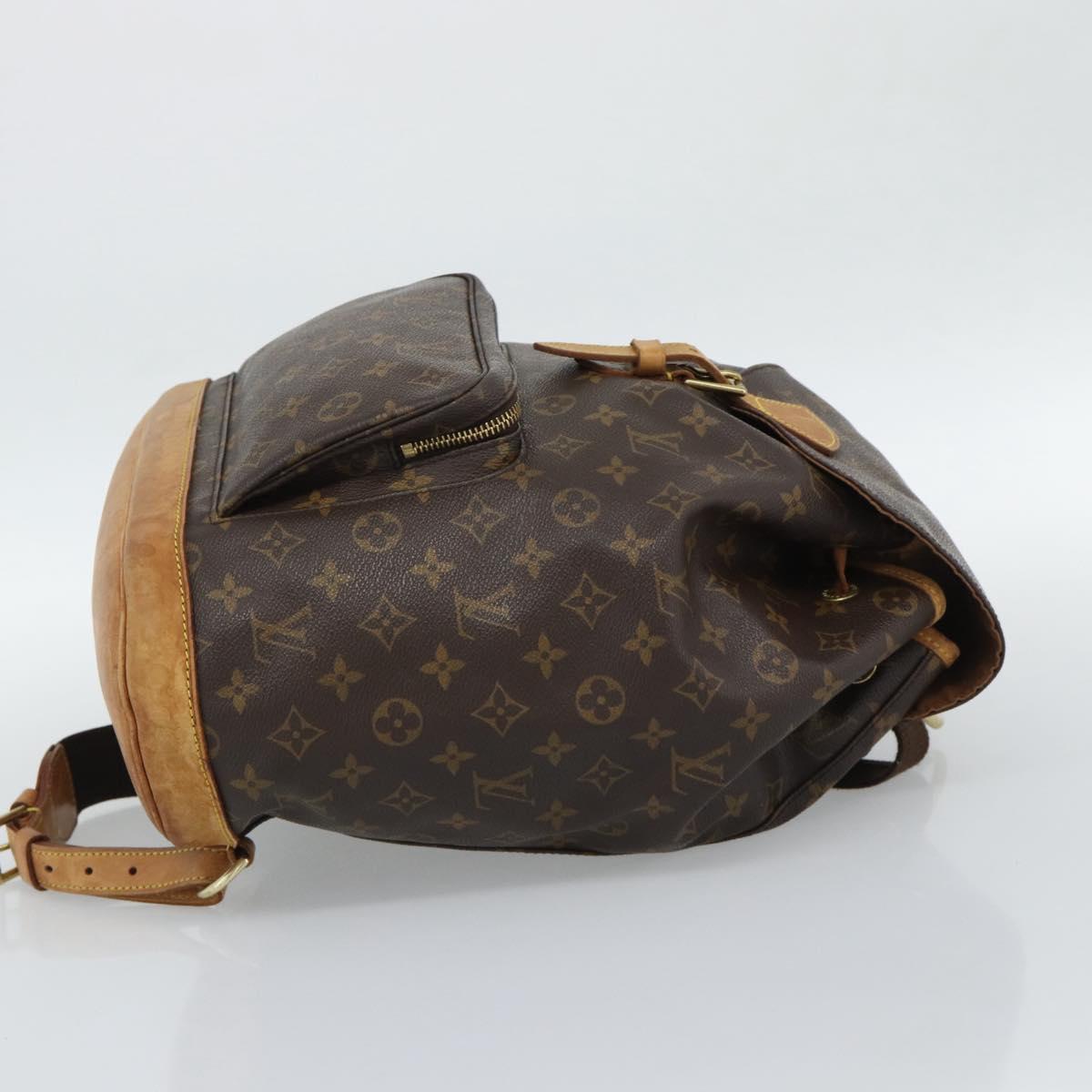 LOUIS VUITTON Monogram Montsouris GM Backpack M51135 LV Auth 190396