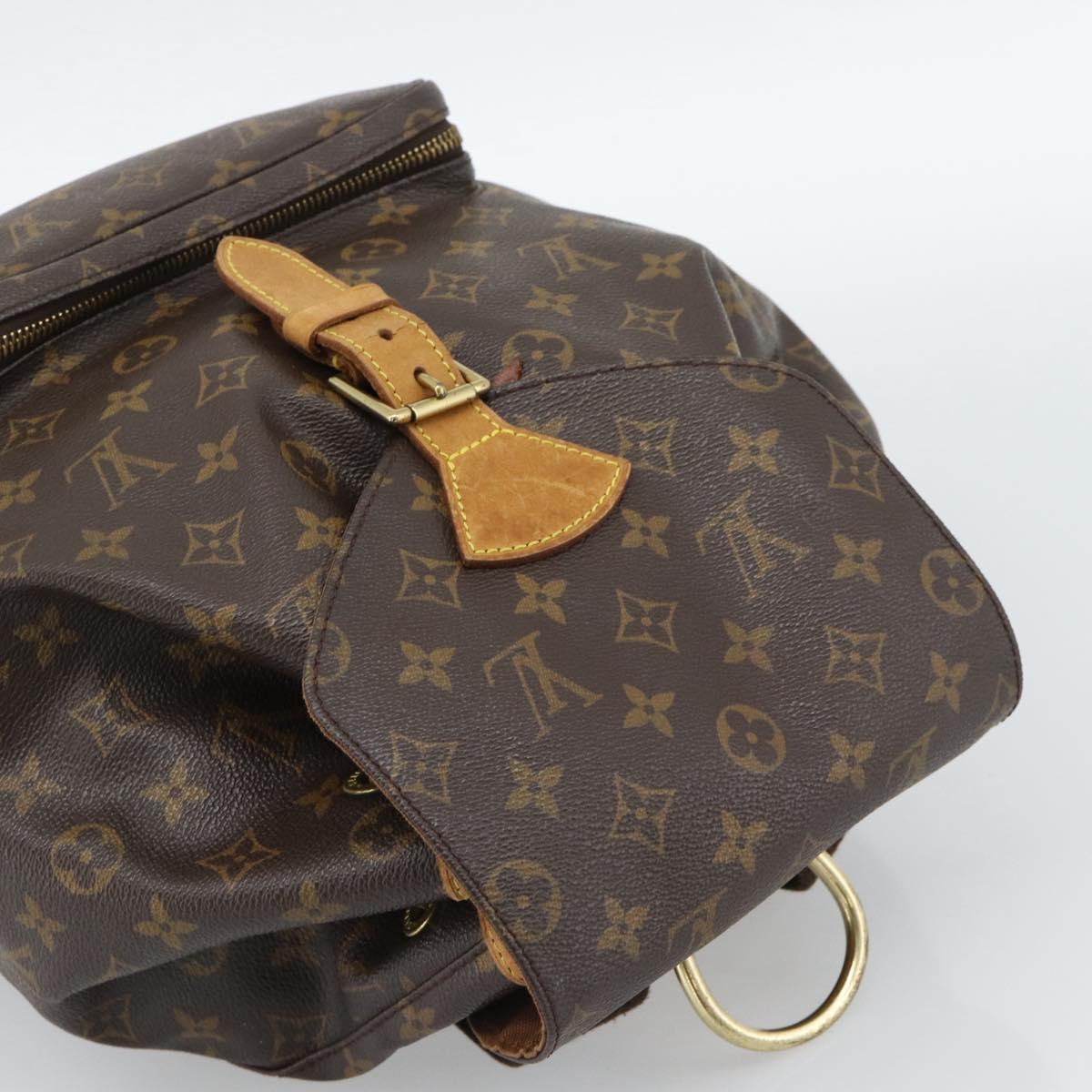 LOUIS VUITTON Monogram Montsouris GM Backpack M51135 LV Auth 190396