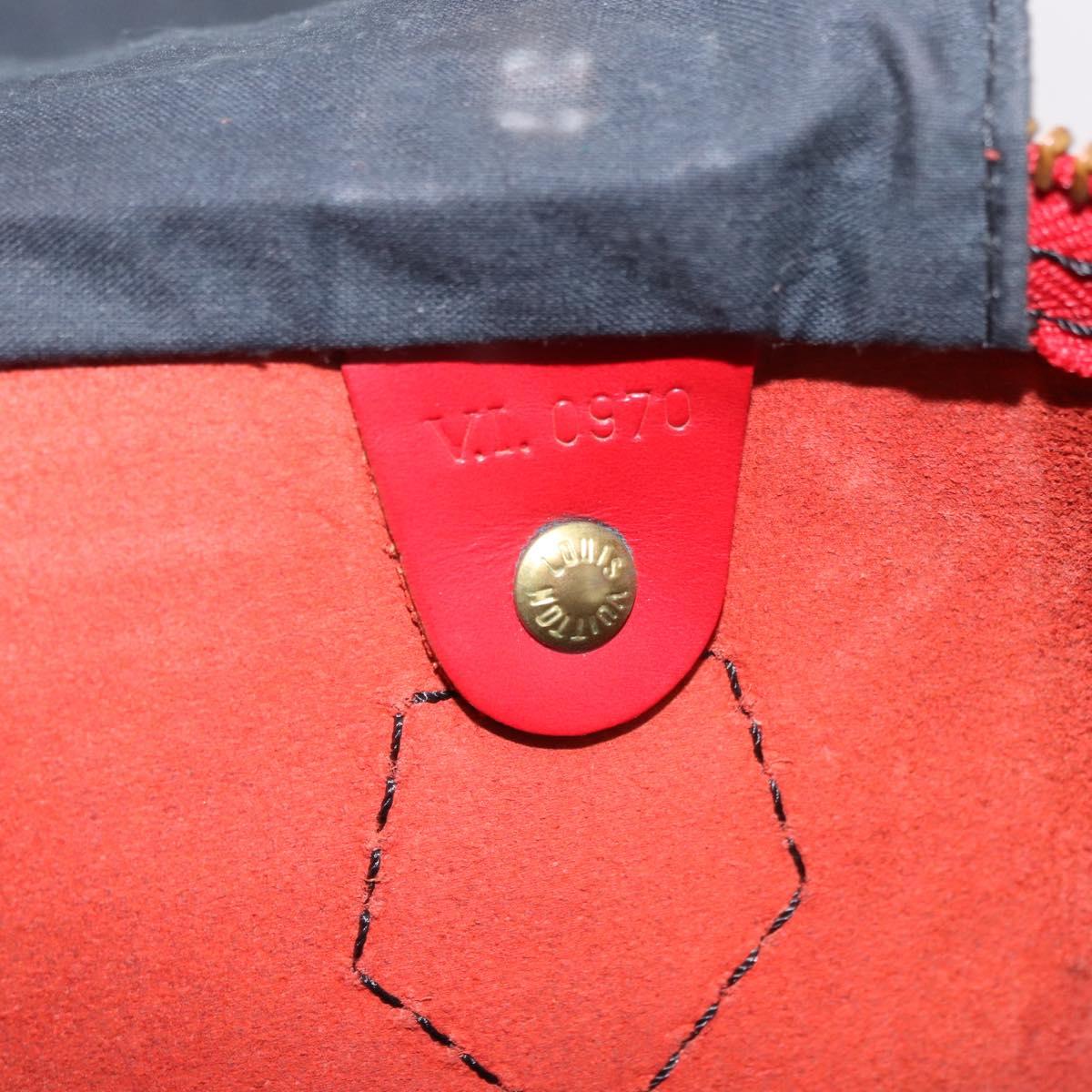 LOUIS VUITTON Epi Speedy 40 Hand Bag Red M42987 LV Auth 190401A