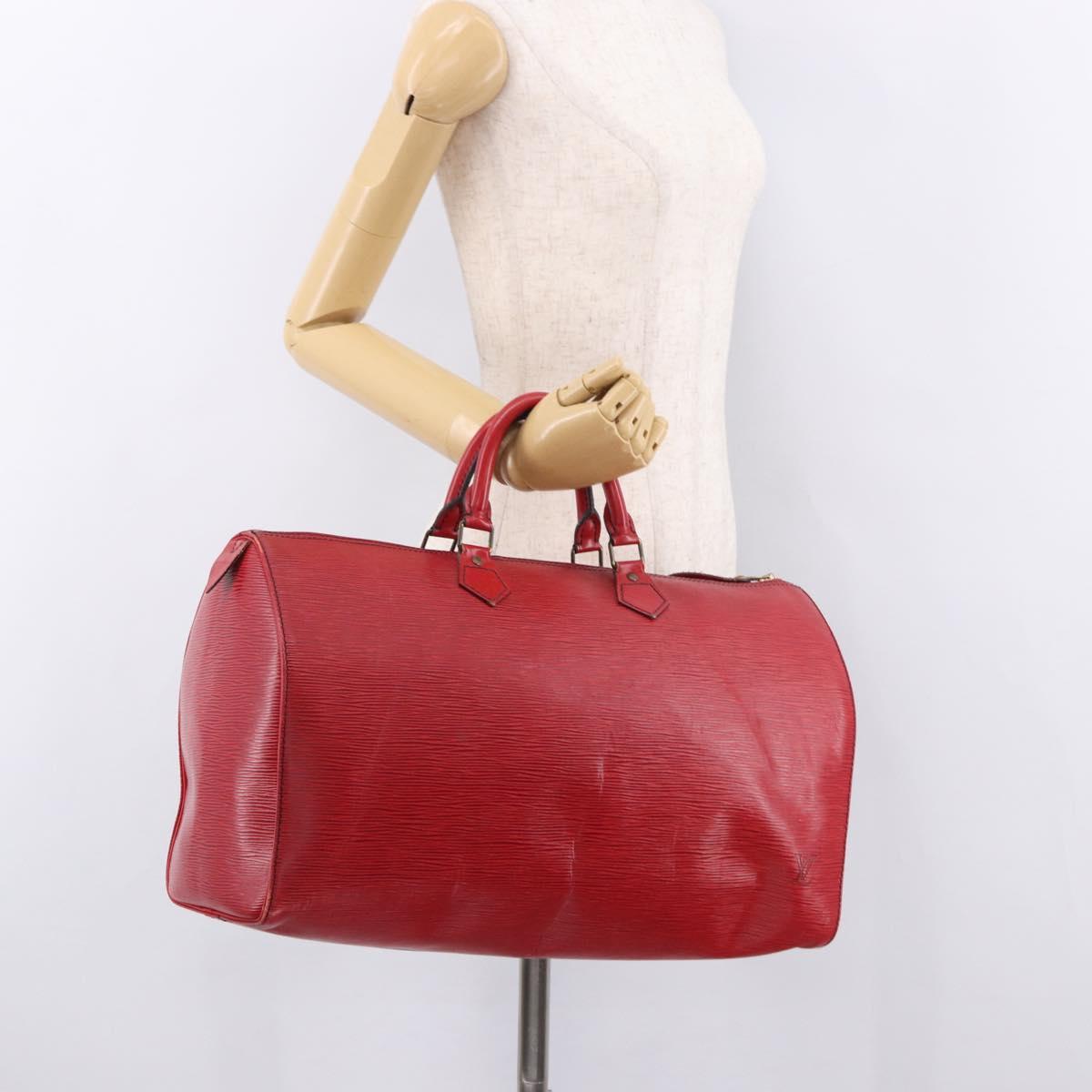 LOUIS VUITTON Epi Speedy 40 Hand Bag Red M42987 LV Auth 190401A