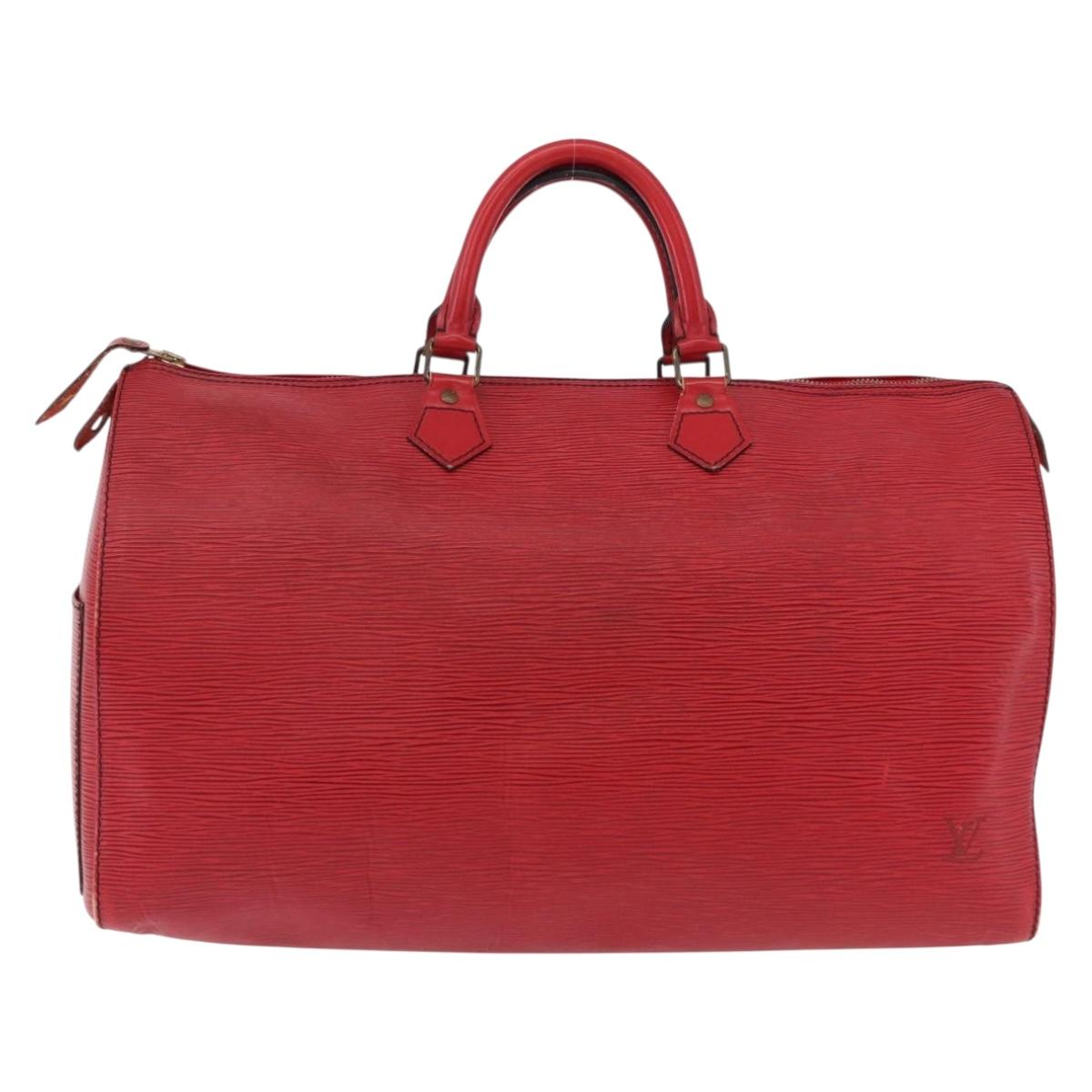 LOUIS VUITTON Epi Speedy 40 Hand Bag Red M42987 LV Auth 190401A