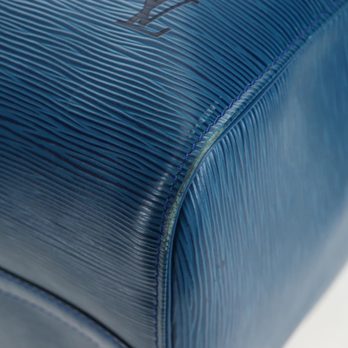 LOUIS VUITTON Epi Keepall 45 Boston Bag Blue M42975 LV Auth 190402V