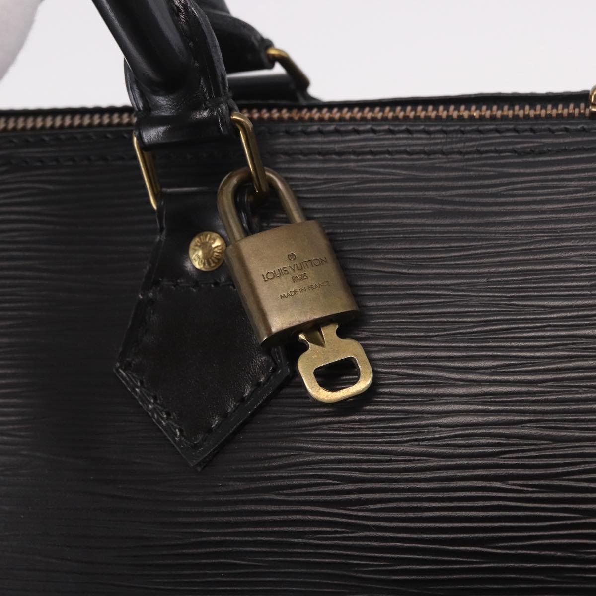 LOUIS VUITTON Epi Speedy 30 Hand Bag Noir Black M43002 LV Auth 190403SAV