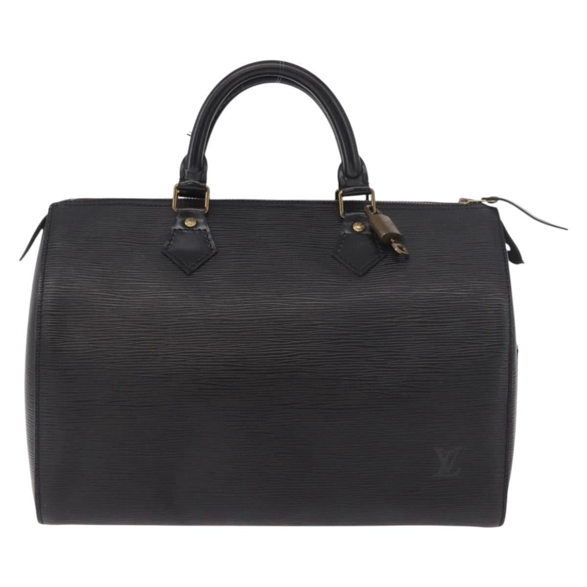 LOUIS VUITTON Epi Speedy 30 Hand Bag Noir Black M43002 LV Auth 190403SAV