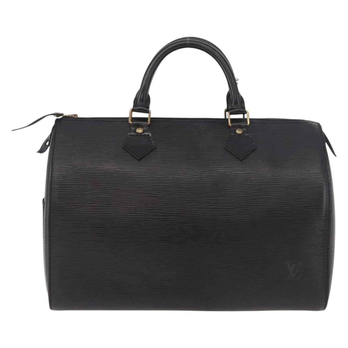 LOUIS VUITTON Epi Speedy 30 Hand Bag Noir Black M43002 LV Auth 190403SAV