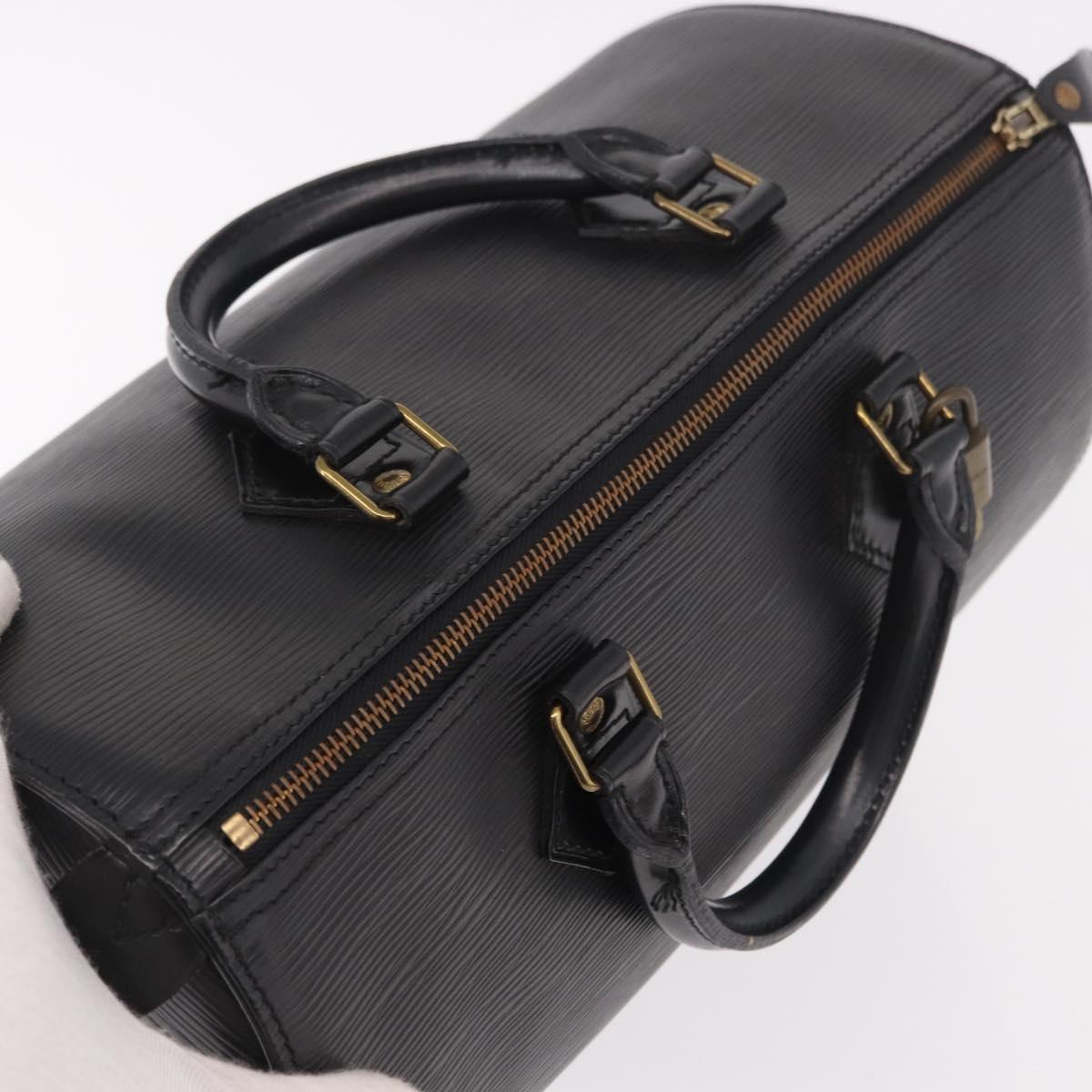 LOUIS VUITTON Epi Speedy 30 Hand Bag Noir Black M43002 LV Auth 190403SAV