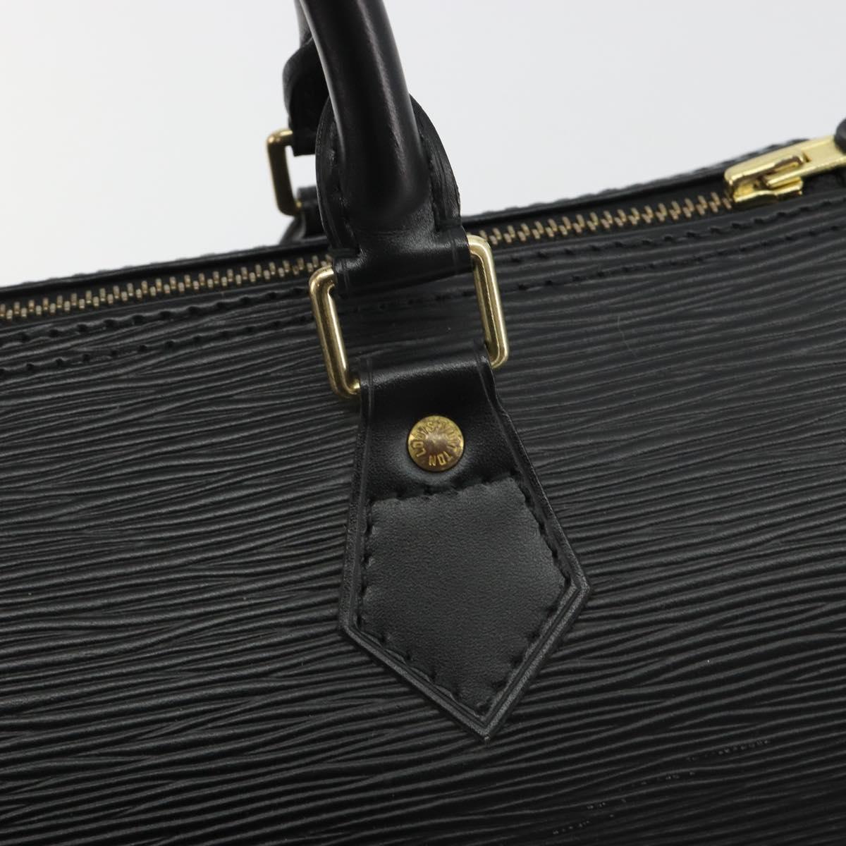LOUIS VUITTON Epi Speedy 25 Hand Bag Black M59042 LV Auth 190404SAV