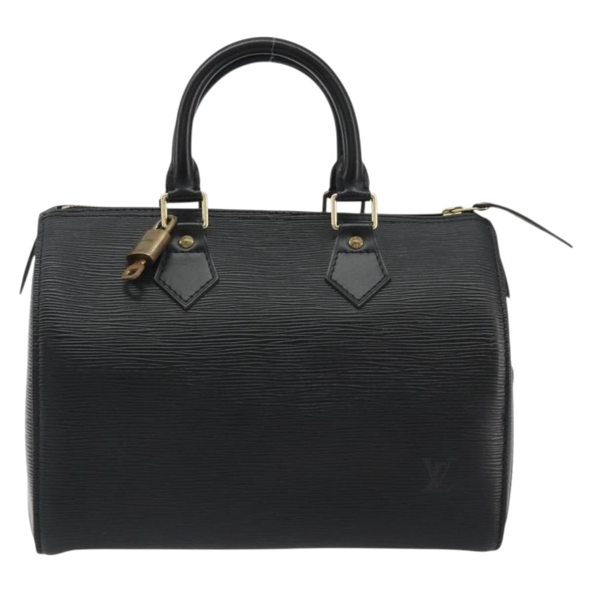 LOUIS VUITTON Epi Speedy 25 Hand Bag Black M59042 LV Auth 190404SAV