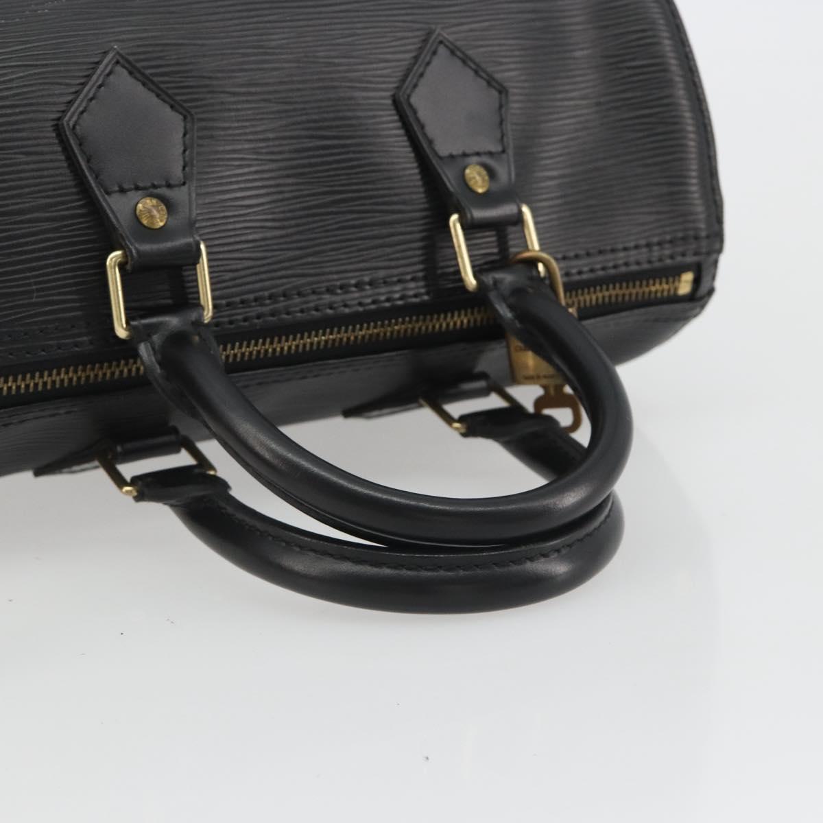 LOUIS VUITTON Epi Speedy 25 Hand Bag Black M59042 LV Auth 190404SAV