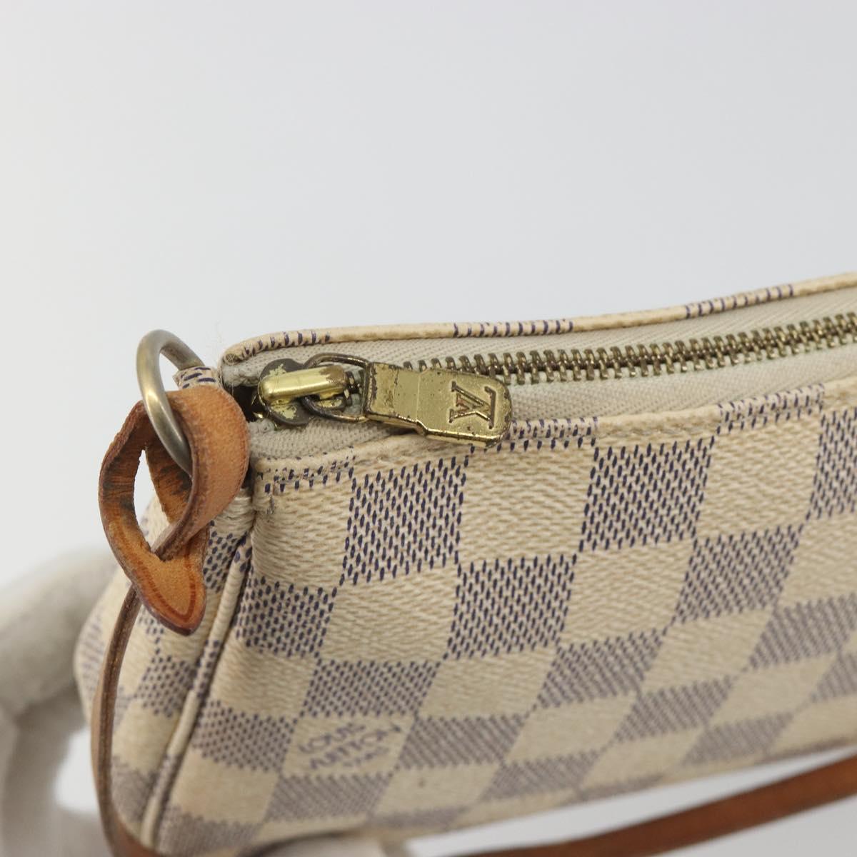 LOUIS VUITTON Damier Azur Pochette Accessoires Pouch N51986 LV Auth 190407