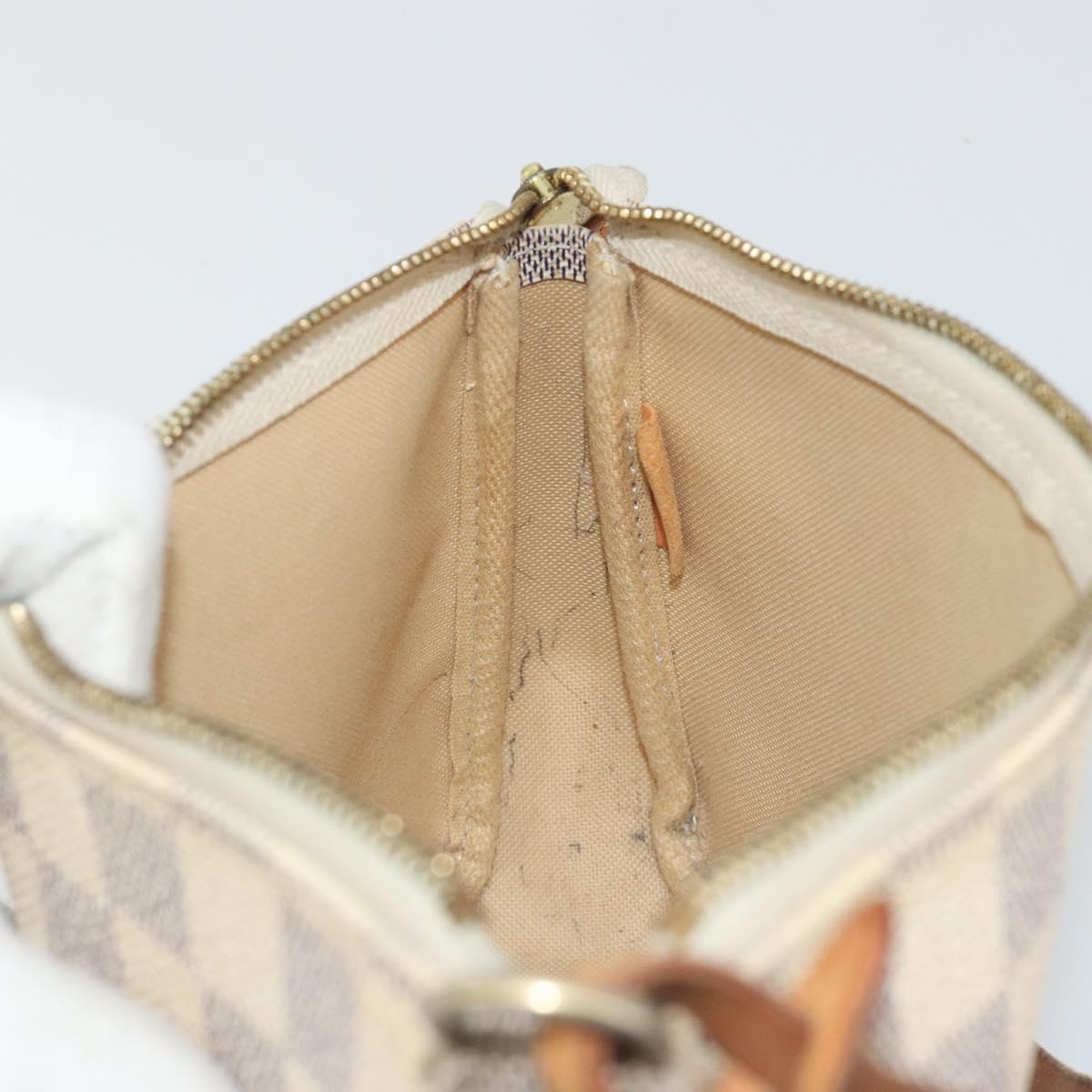 LOUIS VUITTON Damier Azur Pochette Accessoires Pouch N51986 LV Auth 190407